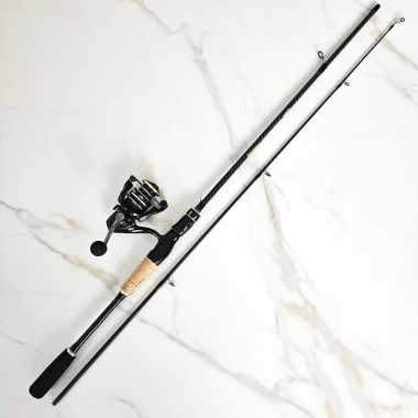 Bộ cần câu lure HẮC MÃ mới kèm DEKIO AC2.000, full phụ kiện lóc tra chuối - 99.999₫ 6