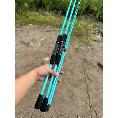 Bộ Cần Câu Lure Sói Đen Sói Xanh Máy đứng máy ngang cần 2 khúc giá rẻ chỉ 190.000 VND 7