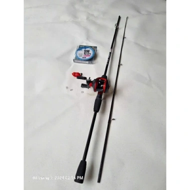 Bộ Cần Câu Lure Sói Đen Sói Xanh Máy đứng máy ngang cần 2 khúc giá rẻ chỉ 190.000 VND 10