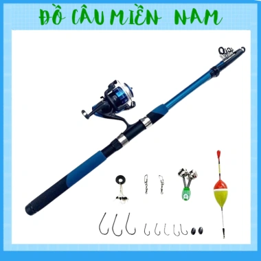 Bộ cần câu máy Shimano kèm dây câu, lưỡi câu, phụ kiện đầy đủ - Giá chỉ 26.000₫