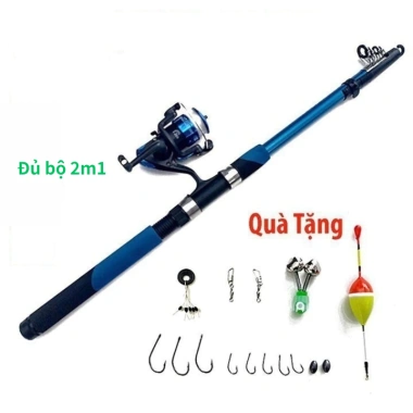 Bộ cần câu máy Shimano kèm dây câu, lưỡi câu, phụ kiện đầy đủ - Giá chỉ 26.000₫