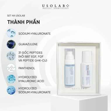 Bộ Cấp Ẩm Usolab Set HA Ampoule + HA Mist - Dưỡng ẩm sâu, giảm giá 20 chỉ 946k 4