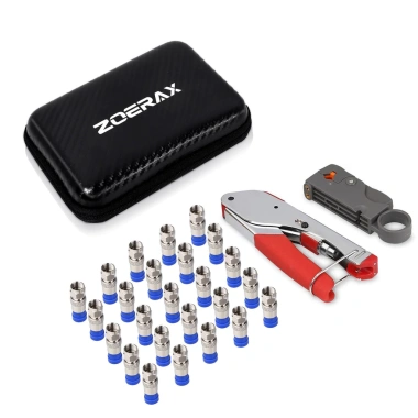 Bộ cáp Coax 3 trong 1 ZoeRax - 20 đầu nối RG6 F, điều chỉnh RG59/6/11/7, giá ưu đãi 258.499 VND 8