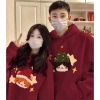 Bộ cặp đôi hoodie Giáng sinh 2.025 - Áo thun hoạt hình mèo con, rộng rãi, cỡ M-8XL, giảm còn 117.720₫