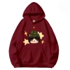 Bộ cặp đôi hoodie Giáng sinh 2.025 - Áo thun hoạt hình mèo con, rộng rãi, cỡ M-8XL, giảm còn 117.720₫ 3