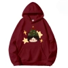 Bộ cặp đôi hoodie Giáng sinh 2.025 - Áo thun hoạt hình mèo con, rộng rãi, cỡ M-8XL, giảm còn 117.720₫ 7
