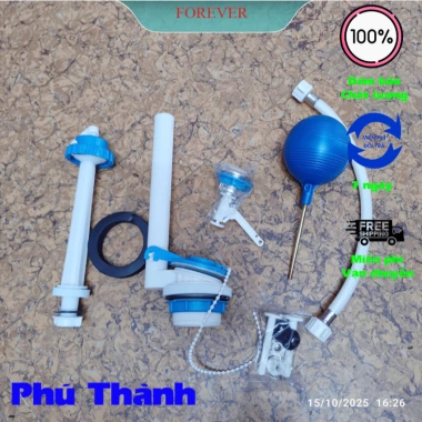 Bộ Cấp Xả Nước Bồn Cầu Nhấn - Gạt Két Rời cho Bệt Trẻ Em, Rẻ, Bền, Giá 75.000