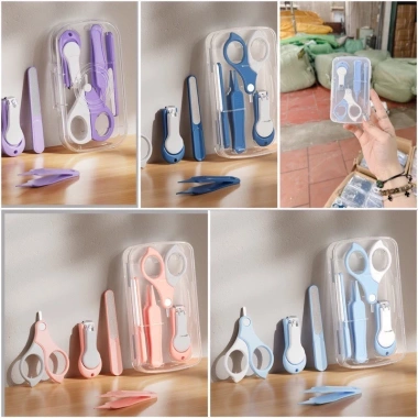 Bộ Cắt Móng Tay Bé Đa Năng An Toàn 4 Chi Tiết + Hộp Đựng Giá Ưu Đãi 29.000₫