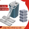 Bộ Cây Lau Nhà 1 Thùng + 2 Cây Lau + 8 Miếng Lau - Chổi Tự Vắt 360 Độ Inox, Giá ưu đãi 145.000 VND