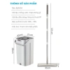 Bộ Cây Lau Nhà 1 Thùng + 2 Cây Lau + 8 Miếng Lau - Chổi Tự Vắt 360 Độ Inox, Giá ưu đãi 145.000 VND 2