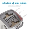 Bộ Cây Lau Nhà 1 Thùng + 2 Cây Lau + 8 Miếng Lau - Chổi Tự Vắt 360 Độ Inox, Giá ưu đãi 145.000 VND 3