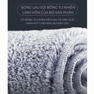 Bộ Cây Lau Nhà 1 Thùng + 2 Cây Lau + 8 Miếng Lau - Chổi Tự Vắt 360 Độ Inox, Giá ưu đãi 145.000 VND 6