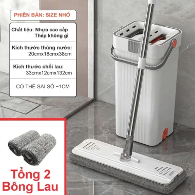 Bộ cây lau nhà 360 độ Shouse thông minh cho nhà tắm cao cấp, thùng cán dài, tách nước, giảm còn 357.300₫