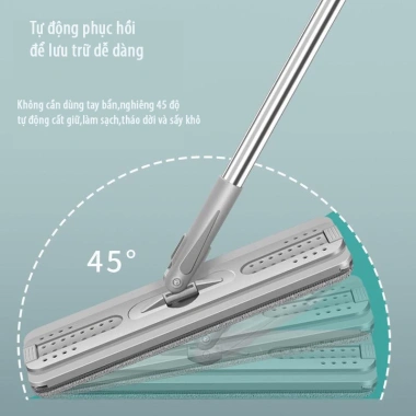Bộ cây lau nhà 360 độ tự vắt cao cấp, chổi lau và bông lau kèm, giá 149.000 VND 5