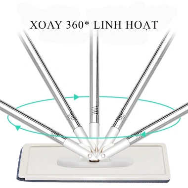 Bộ cây lau nhà 360 độ tự vắt thông minh, chổi cao cấp kèm 2 bông lau Giá 179.000 3