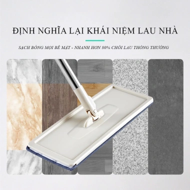 Bộ cây lau nhà 360 độ tự vắt thông minh, chổi cao cấp kèm 2 bông lau Giá 179.000 4