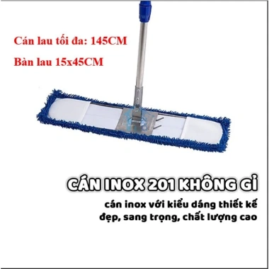 Bộ Cây Lau Nhà Công Nghiệp Cán Inox 201 Không Gỉ - Kèm Bông Lau Sàn San Hô, 45/60/90cm, Giá 30.000₫ 2 Bộ Cây Lau Nhà Công Nghiệp Cán Inox 201 Không Gỉ - Kèm Bông Lau Sàn San Hô, 45/60/90cm, Giá 30.000₫ 2