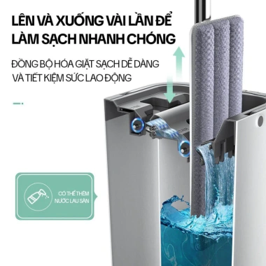 Bộ cây lau nhà MOP-JULIDO thùng tự vắt, chổi 360 độ làm sạch sàn - chỉ 185.000₫ 3 Bộ cây lau nhà MOP-JULIDO thùng tự vắt, chổi 360 độ làm sạch sàn - chỉ 185.000₫ 3
