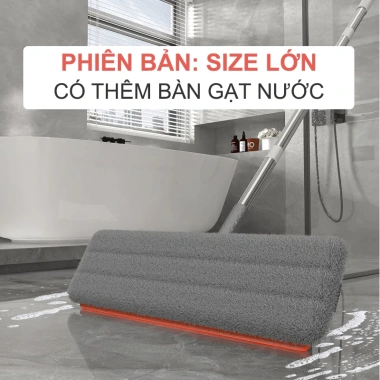 Bộ cây lau nhà Shouse 360° thông minh, tách nước, cán dài - Nhà tắm sạch bóng cao cấp
