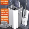 Bộ Cây Lau Nhà Thông Minh - Thùng Tự Vắt, Chổi 360 độ Lau Sàn, Giảm Giá 139k
