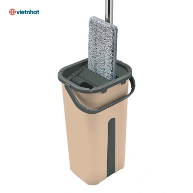 Bộ Cây Lau Nhà Tự Vắt Việt Nhật 9.560 - Chổi Lau 360 độ Đầu Xoay Linh Hoạt 3