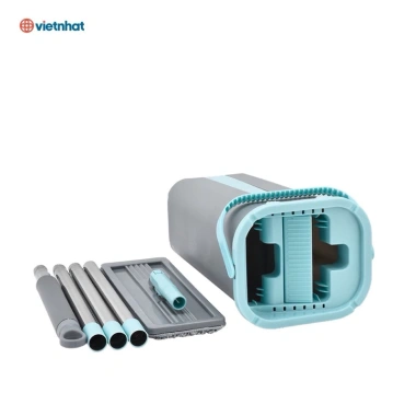 Bộ Cây Lau Nhà Tự Vắt Việt Nhật 9.560 - Chổi Lau 360 độ Đầu Xoay Linh Hoạt 6