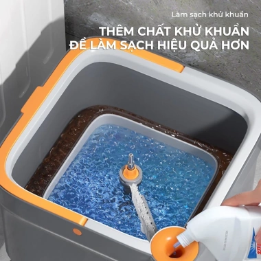Bộ cây lau nhà ZOLELE 360 độ tự vắt 2 ngăn tách nước bẩn M16 trắng kem - Phiên bản giới hạn, giảm còn 429.000₫ 5 Bộ cây lau nhà ZOLELE 360 độ tự vắt 2 ngăn tách nước bẩn M16 trắng kem - Phiên bản giới hạn, giảm còn 429.000₫ 5
