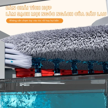 Bộ cây lau nhà ZOLELE 360 độ tự vắt 2 ngăn tách nước bẩn M20 - Lau sạch mọi góc ngách, giá chỉ 439.000đ