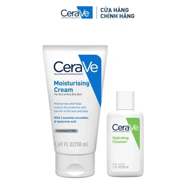 Bộ CeraVe Làm Sạch & Dưỡng ẩm Da Khô 50g + SRM Hydrating 30ml - Giá chỉ 170k 2