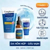 Bộ chăm sóc da dầu mụn AHA BHA PHA Compliment: sữa rửa mặt, serum, kem dưỡng ẩm, kem chấm mụn 7