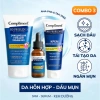 Bộ chăm sóc da dầu mụn AHA BHA PHA Compliment: sữa rửa mặt, serum, kem dưỡng ẩm, kem chấm mụn 9