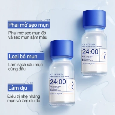 Bộ chăm sóc da dầu mụn ICE LERSKIN - Kem SPF50+ PA++++, Tinh chất giảm mụn, Nước cân bằng dầu - 389.000₫ 5