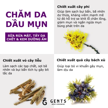 Bộ chăm sóc da dầu mụn nam Bulldog Oil Control - Sữa rửa mặt, tẩy tế bào chết, kem dưỡng ẩm - 300k giảm từ 390k 3