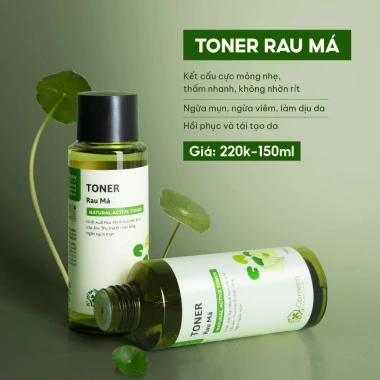 Bộ chăm sóc da dầu mụn rau má chuyên sâu cỏ mềm | giảm mụn, se khít lỗ chân lông, giá ưu đãi 855.000₫