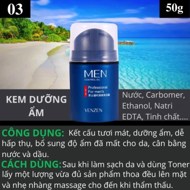 Bộ chăm sóc da nam Veze 2.021: sữa rửa mặt, toner, kem dưỡng ẩm DIKI - giá 19tr 5 Bộ chăm sóc da nam Veze 2.021: sữa rửa mặt, toner, kem dưỡng ẩm DIKI - giá 19tr 5