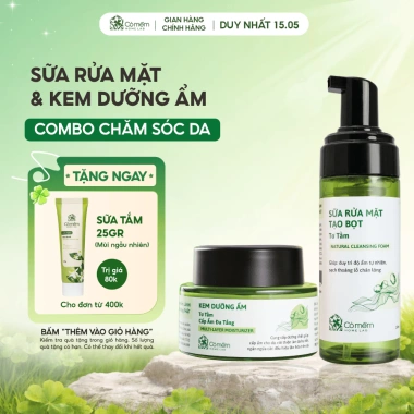 Bộ chăm sóc da sạch sâu, dưỡng mềm mịn - kem, bọt rửa mặt, cỏ mềm, giá 440.000 VND