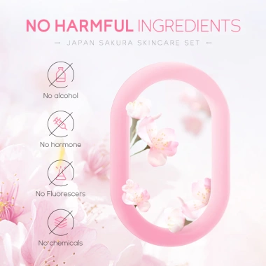 Bộ chăm sóc da Sakura Nhật Bản 5+4 – Làm trắng, giảm nếp nhăn, Fade Spots