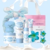 Bộ chăm sóc da sữa LAIKOU kèm dụng cụ - Dưỡng ẩm, Serum cho da mặt mịn màng