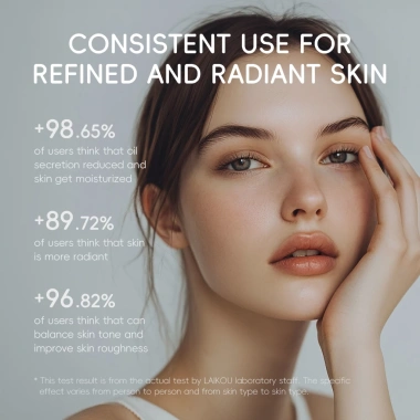 Bộ chăm sóc da sữa LAIKOU kèm dụng cụ - Dưỡng ẩm, Serum cho da mặt mịn màng