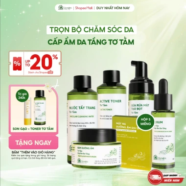 Bộ Chăm Sóc Da Tơ Tằm 6 Sản Phẩm Dưỡng Ẩm Cỏ Mềm - Giá Ưu Đãi 1.165.000 VND