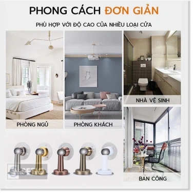 Bộ chặn cửa Inox 304 siêu dính nền gạch men, kèm keo 3M, đinh ốc - Bảo vệ tường, giá 29k 8 Bộ chặn cửa Inox 304 siêu dính nền gạch men, kèm keo 3M, đinh ốc - Bảo vệ tường, giá 29k 8