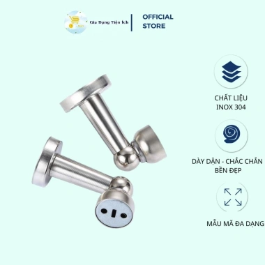 Bộ Chặn Cửa Nam Châm Inox Lực Hút Cực Mạnh - Chống Va Đập, Giảm Ồn, Bảo Vệ Cửa, Giá 85.000₫ 2