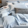 Bộ Chăn Ga Gối 4 Món Lụa Tencel 60S Leju Cao Cấp - Ga Giường Drap Bo Chun 490k 2
