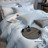 Bộ Chăn Ga Gối 4 Món Lụa Tencel 60S Leju Cao Cấp - Ga Giường Drap Bo Chun 490k 3