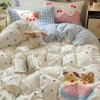 Bộ chăn ga gối cotton Đũi Hàn thêu nổi trendy, thoáng mát mềm mịn - Moon Decor (4 món) Giá ưu đãi 449.998₫ 9