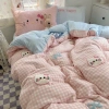 Bộ chăn ga gối cotton hữu cơ dệt nổi 5D Kitty Kurumi Anime Giá chỉ 469.000 VND