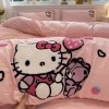 Bộ chăn ga gối cotton hữu cơ dệt nổi 5D Kitty Kurumi Anime Giá chỉ 469.000 VND 2