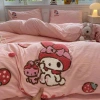 Bộ chăn ga gối cotton hữu cơ dệt nổi 5D Kitty Kurumi Anime Giá chỉ 469.000 VND 3