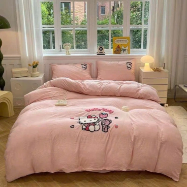 Bộ chăn ga gối cotton hữu cơ dệt nổi 5D Kitty Kurumi Anime Giá chỉ 469.000 VND 4 Bộ chăn ga gối cotton hữu cơ dệt nổi 5D Kitty Kurumi Anime Giá chỉ 469.000 VND 4