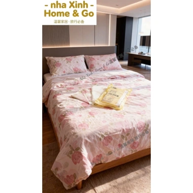 Bộ Chăn Ga Gối Dùng Một Lần 4 Món Thoáng Khí Mềm Mại Du Lịch Khách Sạn Bảo Vệ Sức Khỏe 59.999đ 2